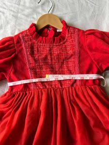 Toddler Red Velvet Tutu Dress
