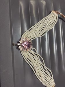 Elegant Pearl & Gemstone Necklace