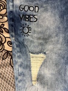kook n keech Distressed Blue Jeans