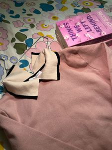 Pink Collared Knit Sweater