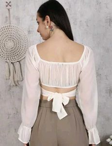 Chic White Crop Top