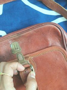 Classic Brown Leather Crossbody Bag