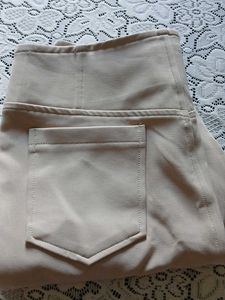 Vintage Beige High-Waisted Pants