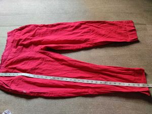 Vibrant Red and black Pants