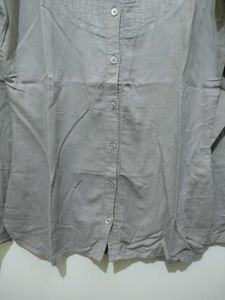 Khakhi or light brown cotton Tunic Top shirt