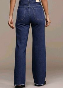MANGO Pure Cotton Wide Leg High-Raise