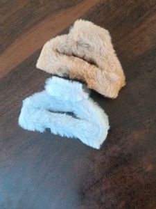 Faux Fur Scrunchies - Set of 2
