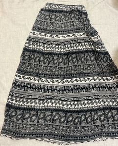 Paisley Print Maxi Skirt