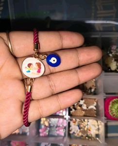 Cute Bhai Behan Evil Eye Rakhi