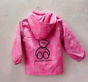 Lil Bear Pink Print Jacket