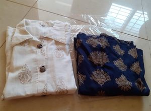 Elegant White Printed Kurta