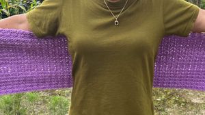 Handmade Lavender Crochet Scarf