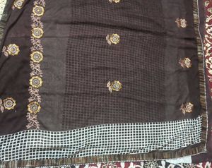 Elegant Brown Saree Blouse