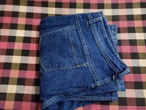 Women's Blue Wide Leg Jeans