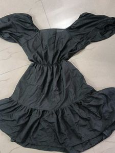 Chic Puff Sleeve Mini Dress