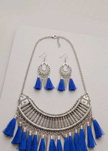 Bohemian Tassel Necklace &amp; Earrings Set