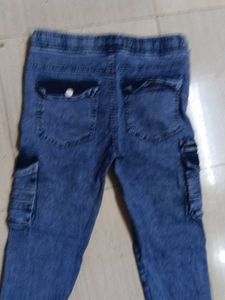 Stylish Blue Denim Cargo Pants 17 years to 20