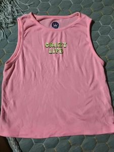 Pink "Crazy Life" Tank Top