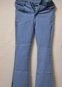 Light Blue Bell Bottom Jeans