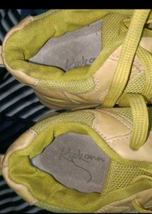 Yellow Lace-Up Sneakers