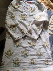 Chic Floral Print Kurta| Cotton