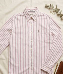 Classic Striped Button-Down Shirt