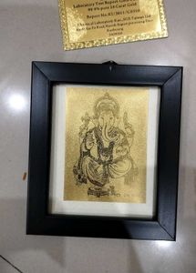 Ganesha Gold Foil Art