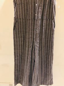 CUTE LINEN CULOTTE JUMPSUIT  IN SIZE