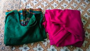 Stylish Green Suit without duppata