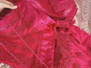 Stunning Pink Embroidered Lehenga Set