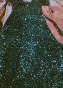 Emerald Sequin Party one-pieceGown