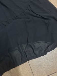 Chic Black Flowy Mini Dress