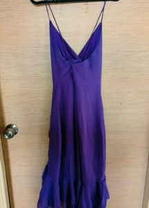 Strappy Dress With Ruffled Panels💜