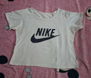 Nike White Logo T-Shirt
