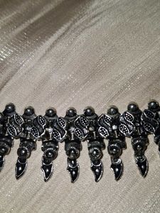 Stylish Silver-Tone Metal Necklace