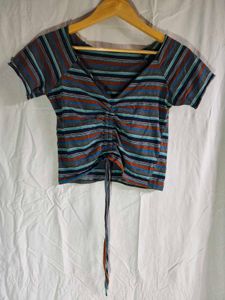 Striped Crop Top