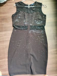 Sparkly Black Sheath Dress