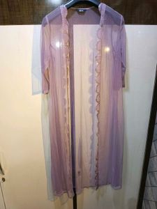Lilac Lehenga, Blouse And Shrug Set