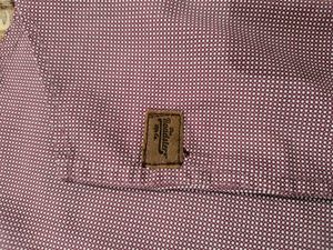 Flick Men's Dress Shirt - Burgundy Pattern