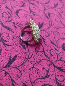 Totally New Beautiful Stone And Pearl Studded Ring
