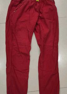 Red Casual Pants