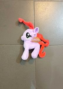 Cute Purple Plush Pony Toy