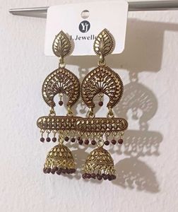 🆕️ Antique Gold Jhumka Earrings