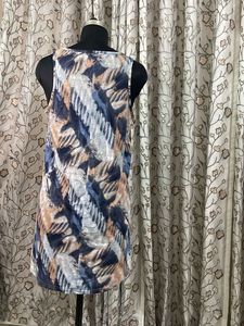 Abstract Print Sleeveless Tank Top