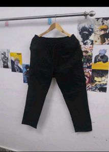 Black Cargo Pants combo pack of 2