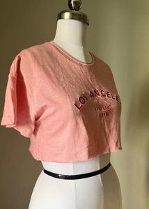 Pink Los Angeles Athletic Club Crop Top