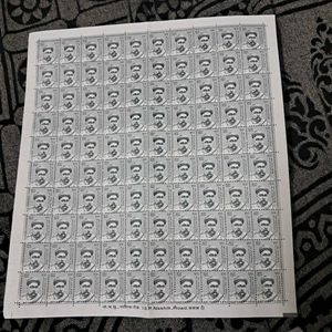 Bal Gangadhar Tilak Full Sheet of 100 mint Stamps.