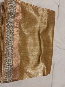 Shimmering Silver  nd golden cut piece