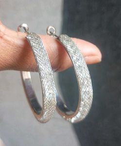 Textured Hoop Earrings