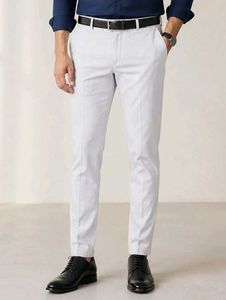 Men's Slim Fit Cotton Blend Formal Trousers | Rule
